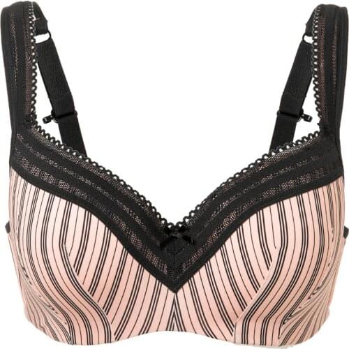 Womens Full Figure Lightly Lined Underwire Seamless Balconette Bra