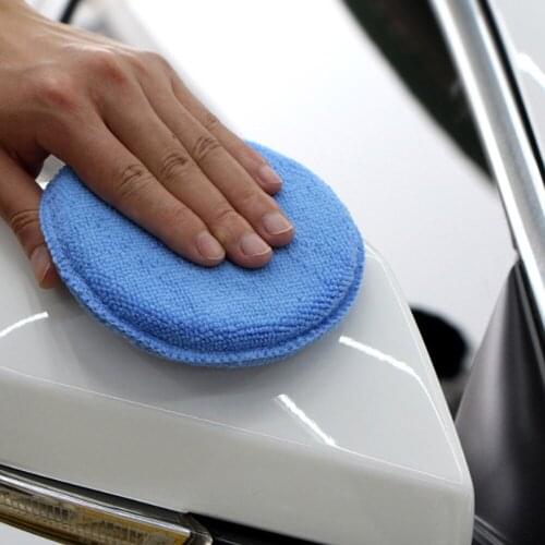 10pcs Soft Microfiber Car Wax Applicator Pad Polishing Sponge for apply and remove wax