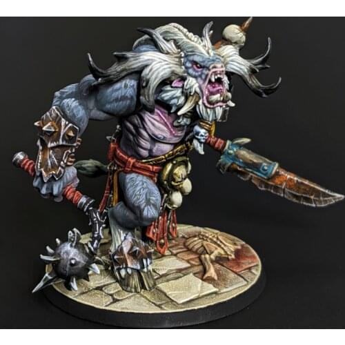 38mm 56mm Resin Model Minotaur Beast Lord Warrior Figure Unpainted