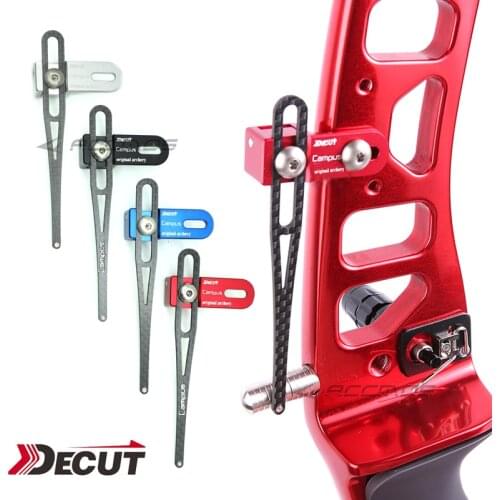 Bow Accessories Decut CAMPUS Recurve Bow Archery Clicker Aluminum+Carbon Arrow Clicker For Recurve Bow Shooting Hunting
