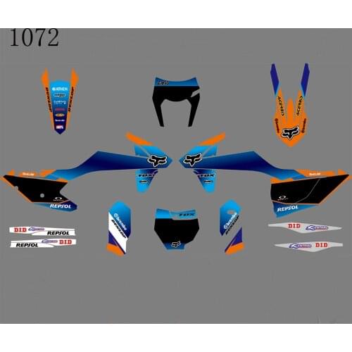 For 2017 2018 2019 KTM EXC EXCF XCW Graphics Kit & For 2016 2017 2018 KTM SX SXF XC XCF Stickers Kits 150 200 250 350 400 500
