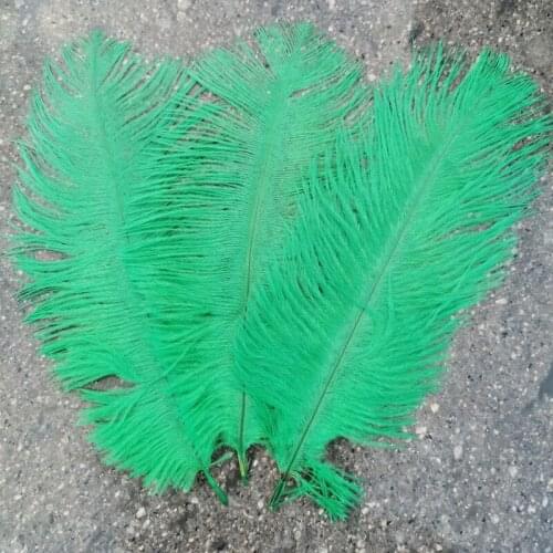 Sell like hot cakes 10pcs High Quality green ostrich feathers 6-8 inches/15-20 cm for Party/wedding Decoration
