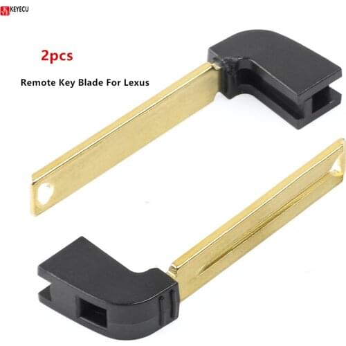 Keyecu 2pcs/lot Smart Key Blade Emergency Key for Lexus GS450H GS350 ES350 2013 2014 2015 FCC:HYQ14FBA Remote key