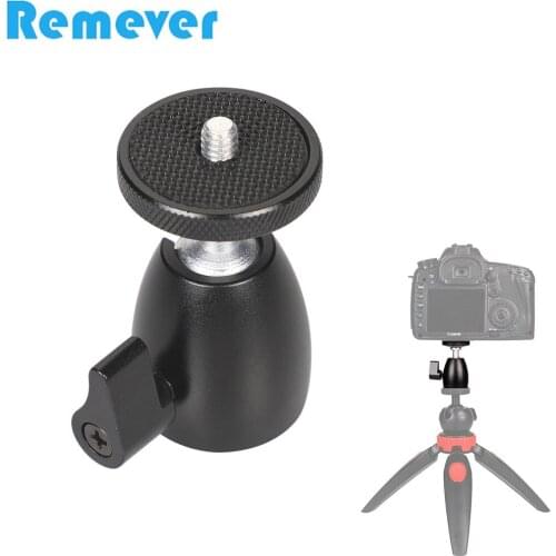 Aluminum Alloy Mini Ball Head with 1/4inch Screw for Cameras Mounts Holder Base for Tripods