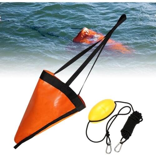 Marine Boat Fishing Kayak Canoe Rowing Brake Drift Float Sock Sea Drogue Anchors Outdoor Sports Accessories