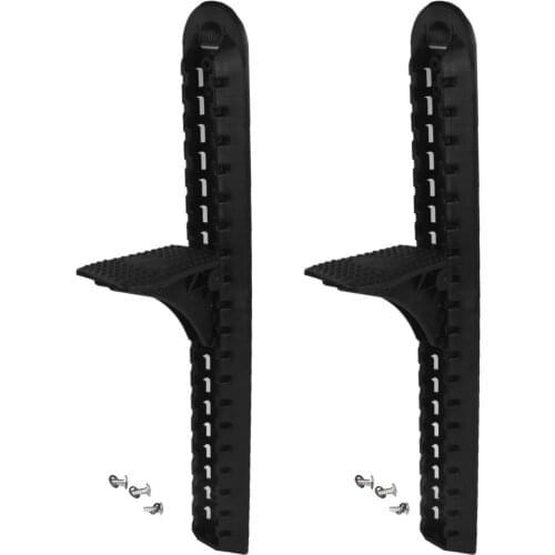 Marine 2 Pcs Black Nylon Kayak Canoe Foot Brace Pedal Accessories for Fishing Flatable Boat Dinghy Rafting Surfing Replacement