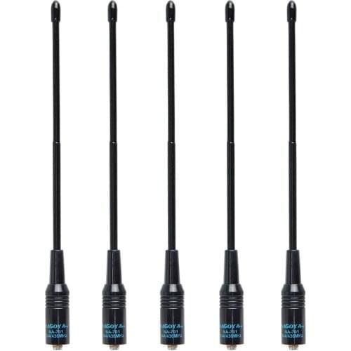 Nagoya NA-701 SMA-Female Dual Band Handheld Soft Antenna for BaoFeng UV-5R UV-82 BF-888S UVB3 Plus TYT Walkie Talkie