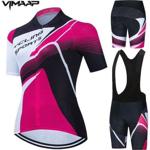 New Pro Team Cycling Jersey Set Women Summer Bike Clothes MTB Ropa Ciclismo Bicycle Uniforme Maillot Quick Dry 5D Gel Pad