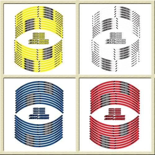 New Motorcycle Tire Reflective stickers inner wheel stripes decoration decals for HONDA CBR400R
