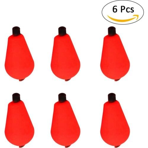 New Style 6 PCS/Set Fishing Float Drop Shaped Float Foam Strike Indicator Buoy Fly Fishing Accessories