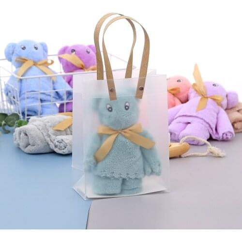 Cartoon Bear Coral Fleece Towel Absorbent Coral Velvet Towel Shower Hair Face Hand Towel Wedding Party Gifts Bathroom Towels