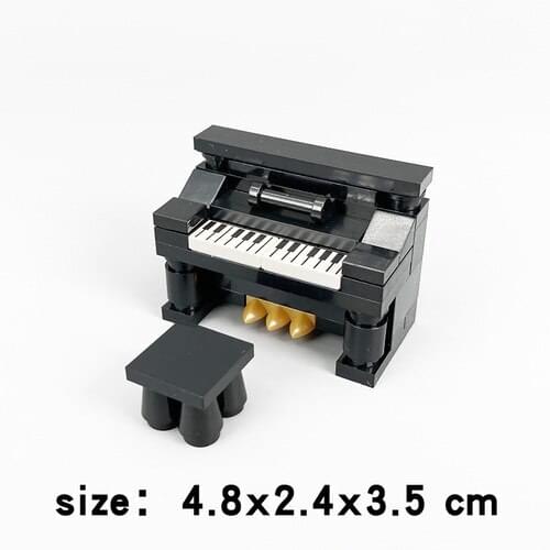 City MOC Series Compatible Building Blocks Accessories Toys For Children Big Size Educational Creator Upright Piano Gifts Cities