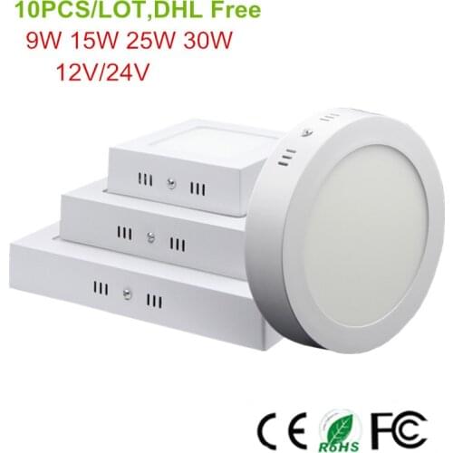 LED Downlights Surface mounted Round/Square panel light 9W 15W 25W 30W Downlight for Kitchen/Foyer/Balcony/Bathroom/Bedroom