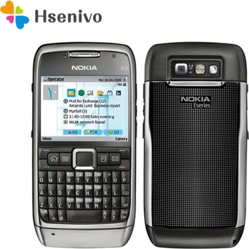 Nokia E71 refurbished-Original E71 Mobile Phone 3G Wifi GPS 5MP cellphone Unlocked E Series english/arabic/russian Keyboard