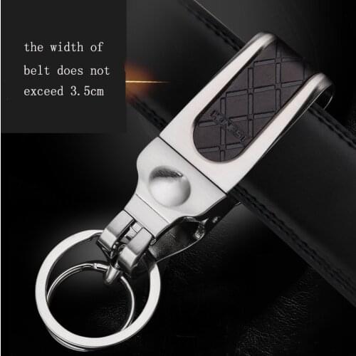 High quality car keychain for men through belt waist hanging key chain key holder sleutelhanger chaveiro llaveros hombre