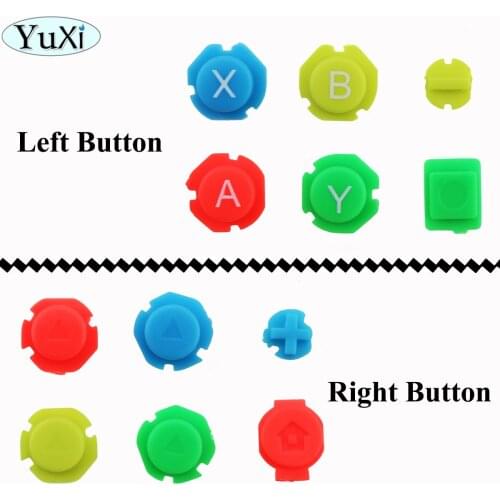 YuXi DIY ABXY D-Pad Buttons Replacement colorfull buttons for Nintend switch NS for Joycon Left Right Controller
