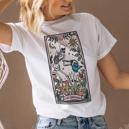 Funny The Gardener Women Holiday Tops Unisex Flower Print Hipster Shirt Female Plant Plus Size Fashion Tops Gift for Sisters