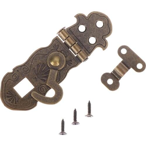 1pc Antique Diary Book Notebook Lock Metal Buckle Package Gift Box Hinge Lock Fastener Hinge Lock