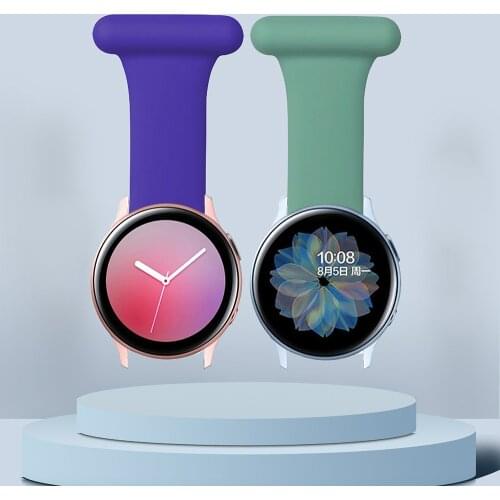 22mm Nurse Strap For Samsung Galaxy Watch 3 45mm Active 2 Gear S3 Frontier Huawei Watch Gt Amazfit Bip Gts2 20mm Strap Watchband