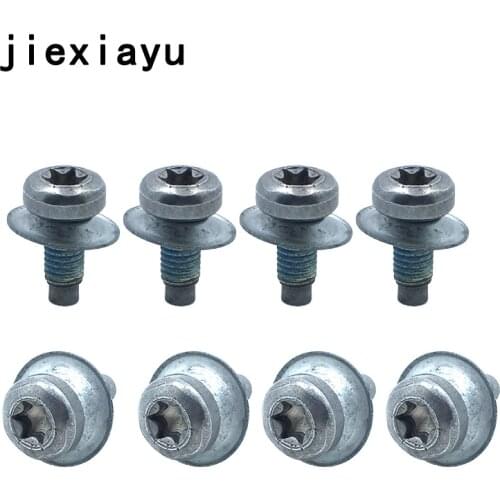 8PCS OEM Bottom splash plate screw For Beetle Caddy CC Golf Jetta Passat Tiguan A3 A8 Q3 Q7 TT Superb Octavia WHT 000 729 A