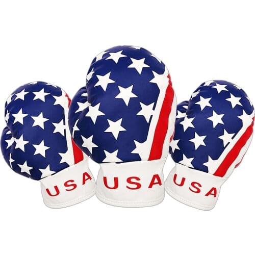 United States Jack Flag Golf Boxing Racing Driver Head covers for Golf Driver Fairway wood Free Shipping
