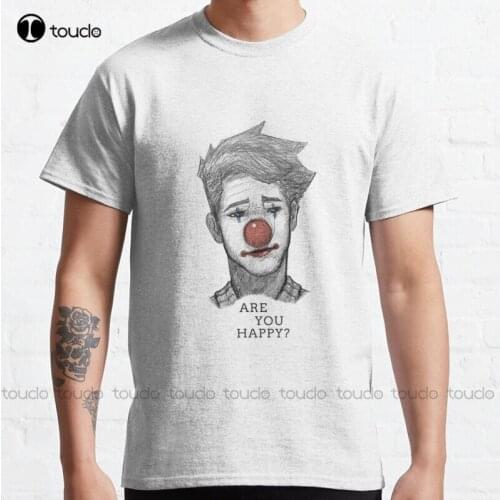 Are_You_Happy? Bo Burnham Comedy Happy Philosophy Quote Funny Sad Make Classic T-Shirt Cotton Tee Shirt S-5Xl Unisex shirts