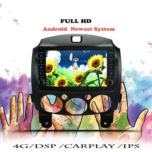 Car Radio For Mazda 2 2007 2008 2009 2010 2011 2012 2013 Android 10 Auto Multimedia Player Navigation GPS 2din DVD Tape Recorder