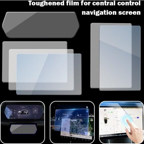 Car HD Matte Tempered Glass Screen Protector Center Control Touchscreen Navigation Protector Glass Film for Tesla Model 3 Y S X
