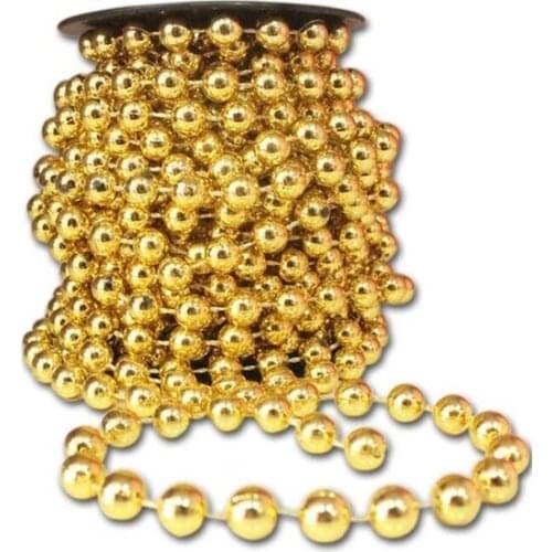 Chain Beads Ornament Gold christmas decorations рождественские украшения