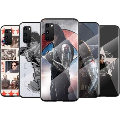 Tempered Glass Cover Marvel Winter Soldier White Wolf For Samsung A91 A81 A72 A71 A52 A51 A41 A31 A21 S EU A11 A01 Phone Case