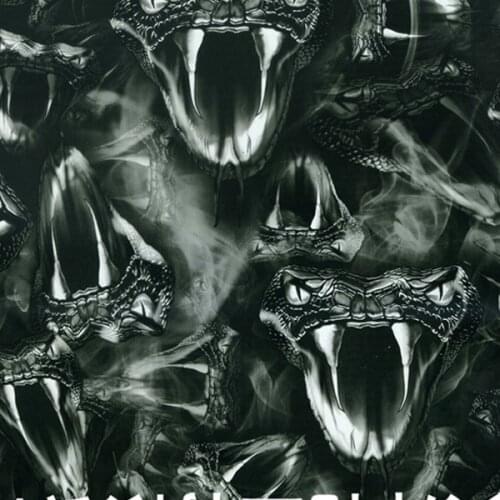 CS191-1 Snake Head Model 1M*10 Water Transfer Print Width 100CM MA191-1 Water Dipping Films Hydrographics Films