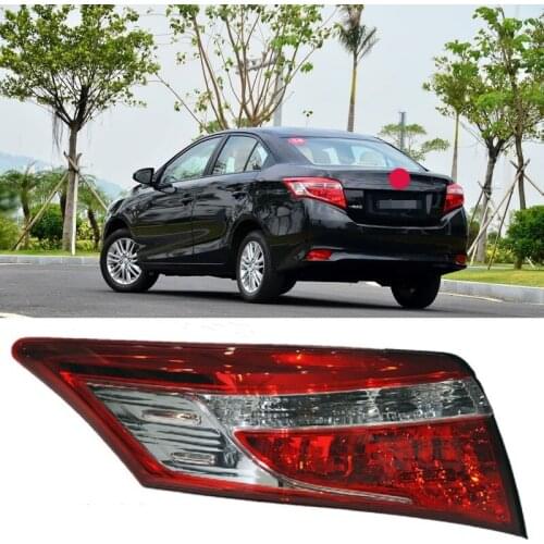 For Toyota Vios 2014 2016 2017 2019 car rear tail light lamp shade reversing brake light left and right LED turn signal