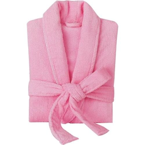Winter Warm Cotton Bathrobe Women Long Thick Bath Robe Soft Thick Cute Pink Bridesmaid Robes Female Dressing Gown Sleepwear