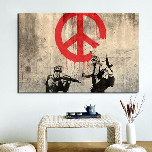 Artist War And Conflict Art Canvas Painting Print Living Room Home Decor Modern Wall Art Oil Painting Posters Picture Artwork
