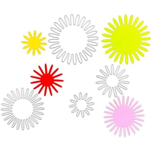 Julyarts 4PCS/SET Cutting Dies Scrapbooking Dies Metal Greeting Card Metal Cutting Die for Scrapbooking Photo Album Decor