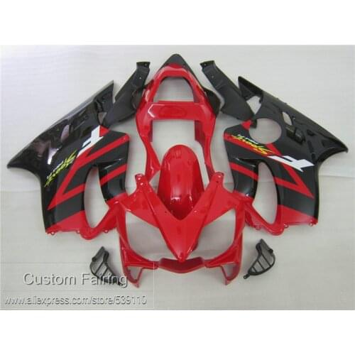 Injection molding fairing kit for Honda CBR600 F4I 01 02 03 red black fairings set CBR600 F4I 2001 2002 2003 HB01