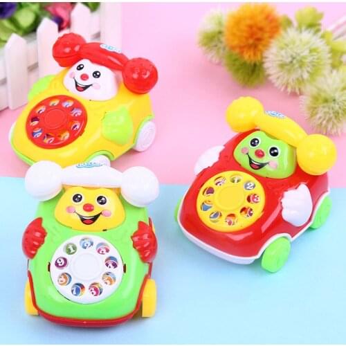 Cute Baby Toys Kids Children Musical Mobile Phone Toys Development Infant Early Educational Baby Rattles Toys