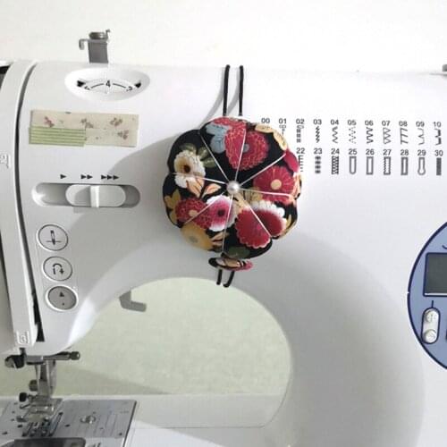 Mini Round Pincushion Multifunctional Wrist Stitch Pincushion Sewing Machine Wrist Dual-use Pincushion Sewing Accessories