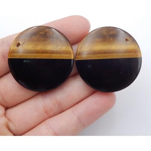 Natural Tiger eye With Obsidian Intarsia Woman Fashion Earrings Beads,Semiprecious stone jewelry Earring 30x6mm,14.4g