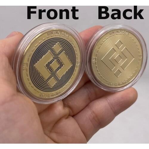 New Binance BNB Coin Cryptocurrency Collectible Coin Gold BNB Bitcoin Art Collection Physical Gold Commemorative Coin