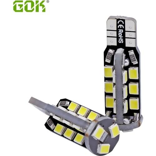 Wholesale T10 led canbus 2835 smd 27Led t10 27smd Canbus Car Smd Light w5w 194 w5w Bulb No Obc Error car light 100pcs/lot