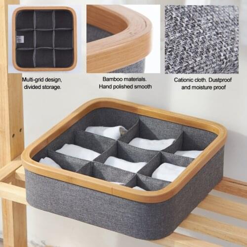 Nordic Style Underwear Organizer Drawer Divider Socks Organizer Socks Storage Box