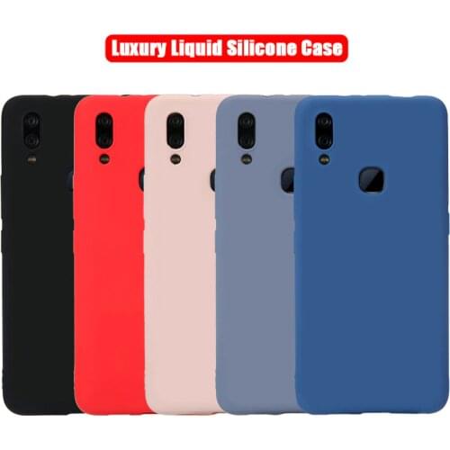Original Liquid Silicone Case For VIVO X27 Pro IQOO Reno X21 X23 V15 V9 Y85 Y95 X9S Plus V11Soft Full Protective Phone Cases