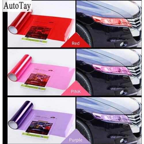 Car Headlight Color Changing Film Waterproof and Scratch Resistant Car Exterior Solid Transparent Car Sticker Car Decoration