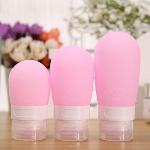 1Pc 38ml/60ml/ 80ml Empty Silicone Travel Packing Press Bottle for Lotion Shampoo Bath Container Portable Bottle Soap Dispensers