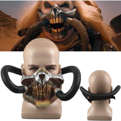 Mad Max 4 Fury Road Immortan Joe Cosplay PVC Mask Helmet Gas Masks Halloween Masquerade Party Carnival Costume Props