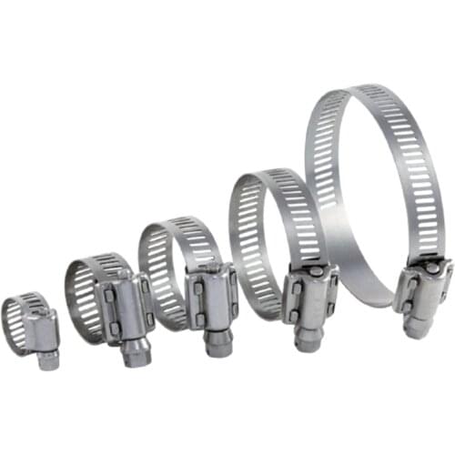 10cm 20cm 30cm 40cm Length Adjustable Stainless Steel Pipe Pole Mount Bracket Worm Gear Hose Clamp for Surveillance CCTV Camera