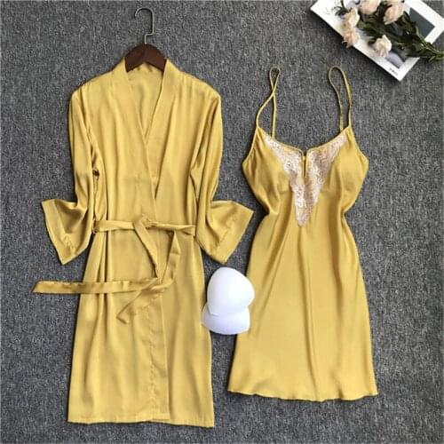 Nightgown sexy temptation pajamas summer sling pijamas womens deep V with chest pad backless nightdress loose home robe suit