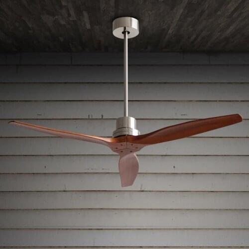 Modern Nordic Dining Room Ceiling Fan With Remote Control Electric oak attic ceiling fan Home Decoration Fan Restaurant Fan