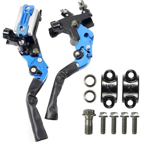 Universal Motorbike Modified Handbrake Motorcycle Handle Brake Hydraulic Handlebars Brake Clutch Assembly for Kawasaki Suzuki